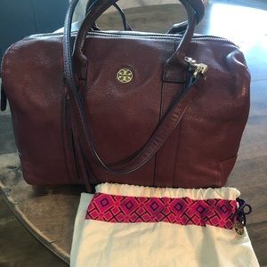 Tory Burch satchel with duster bag